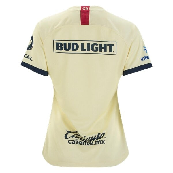 Nike Women's Club America 19/20 Home Jersey Lemon Chiffon/Armory Navy/Gym Red