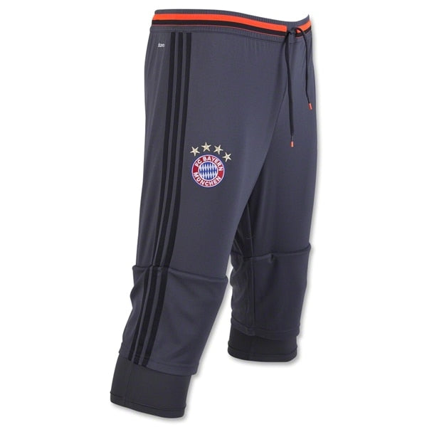 adidas Men's FC Bayern Munich 16/17 3/4 Pants Solid Grey/Orange
