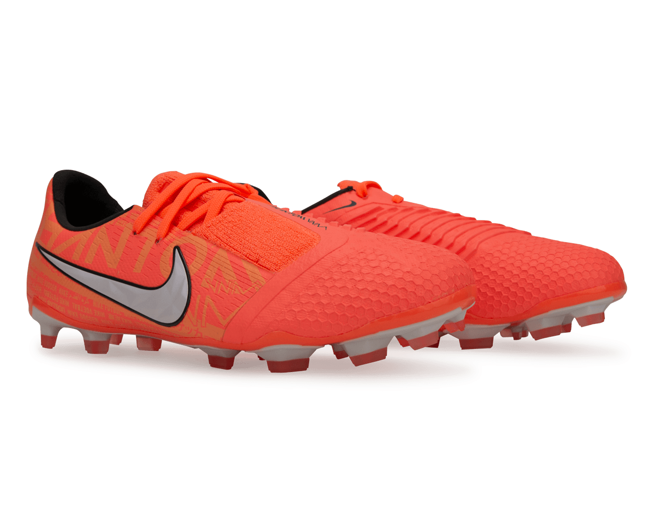 Nike Kids PhantomVNM Elite FG Bright Mango/White/Orange Pulse