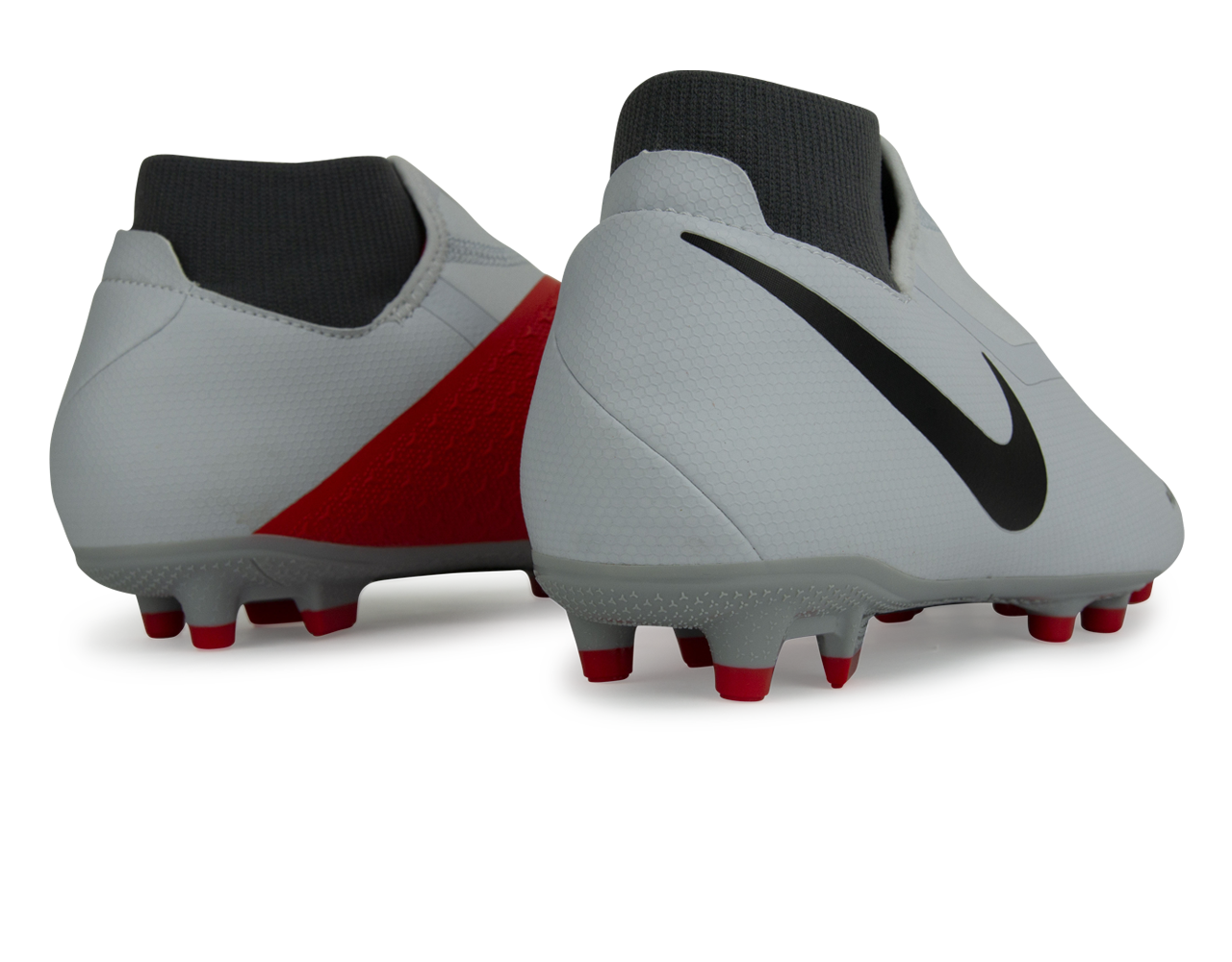 Nike Men's PhantomVSN Academy DF FG/MG Pure Platinum Black/Light Crimson/Dark Grey