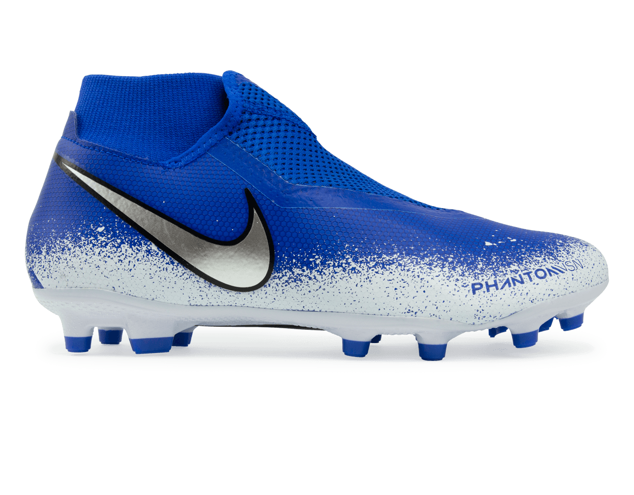 Nike Men's Phantom VSN Academy DF FG/MG Racer Blue/Chrome/White
