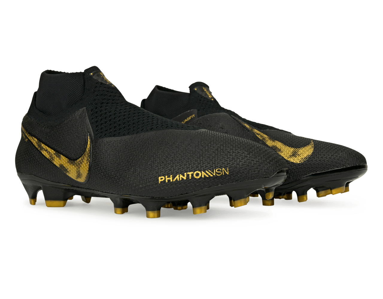 Nike Men's PhantomVSN Elite DF FG Black/Metalic Vivid Gold