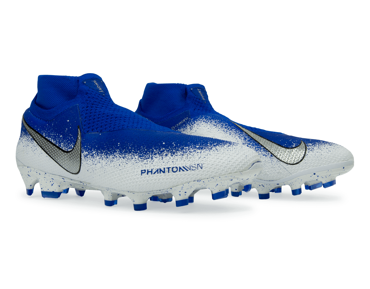 Nike Men's Phantom VSN Elite DF FG Racer Blue/Chrome/White