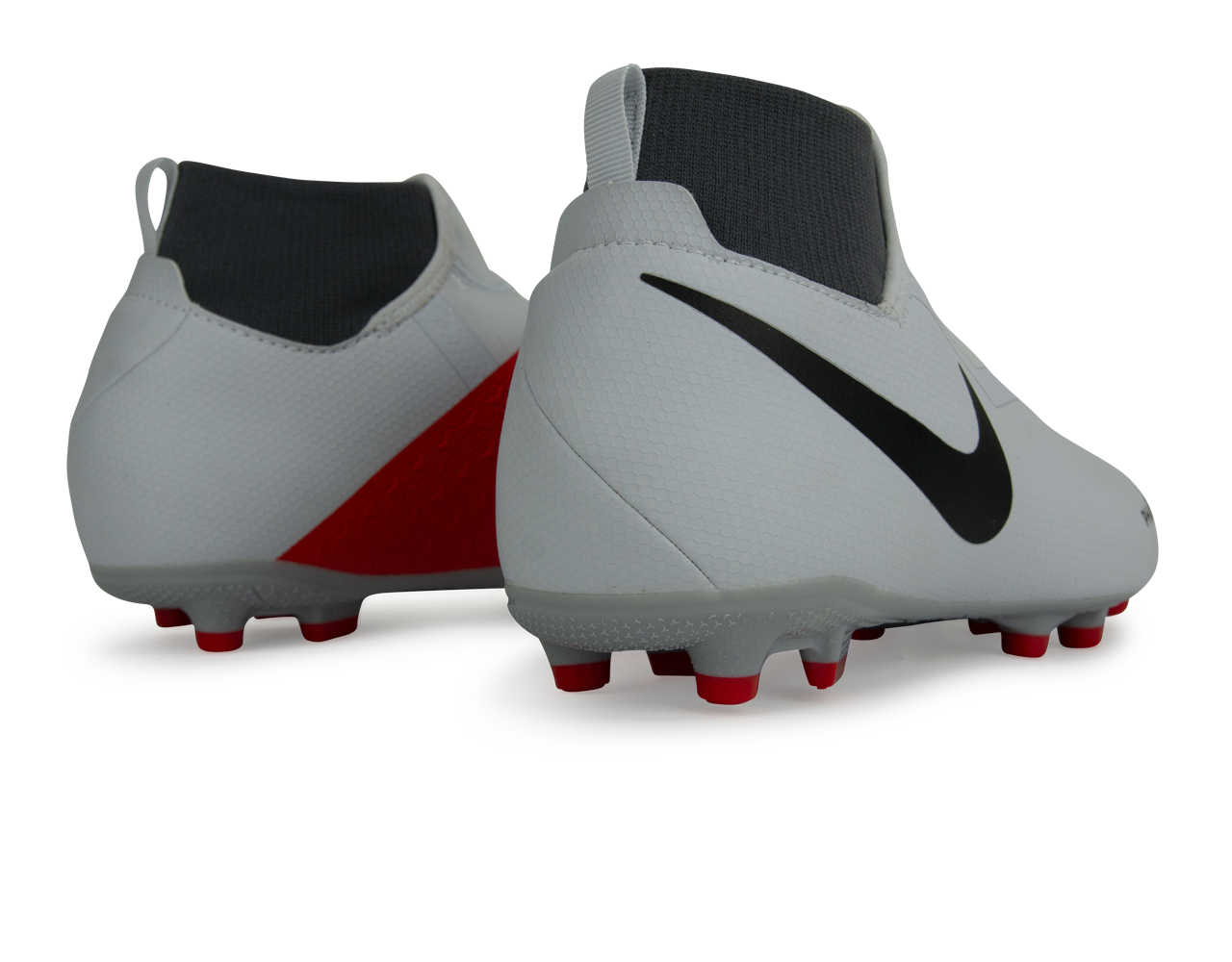 Nike Kids PhantomVSN Academy DF FG/MG Pure Platinum Black/Light Crimson/Dark Grey
