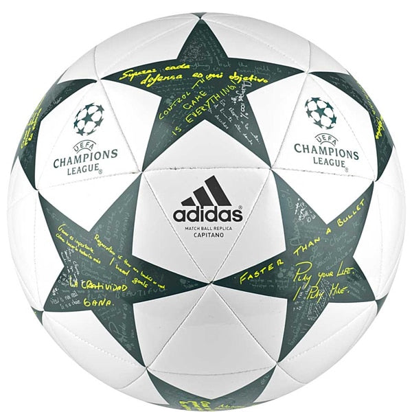 adidas Finale 16 Capitano Ball White/Vapor Steel/Tech Green