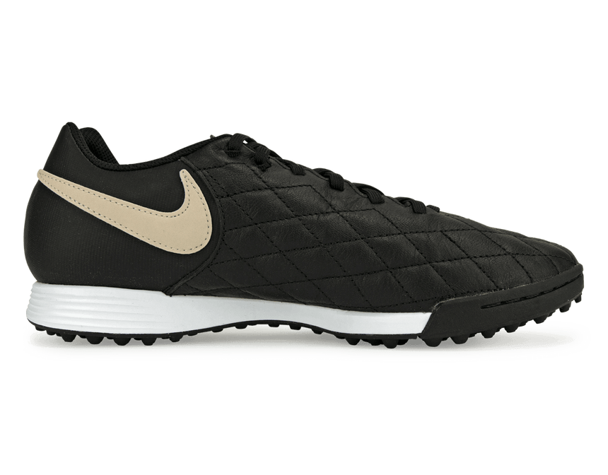 Nike Men's Tiempo Legend 7 Academy 10R Turf Soccer Shoes Black/Lit Orewood Brown/Metallic Gold