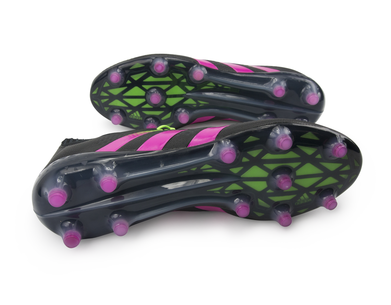 adidas Men's ACE 16.1 PrimeKnit FG/AG Black/Shock Pink/Solar Green