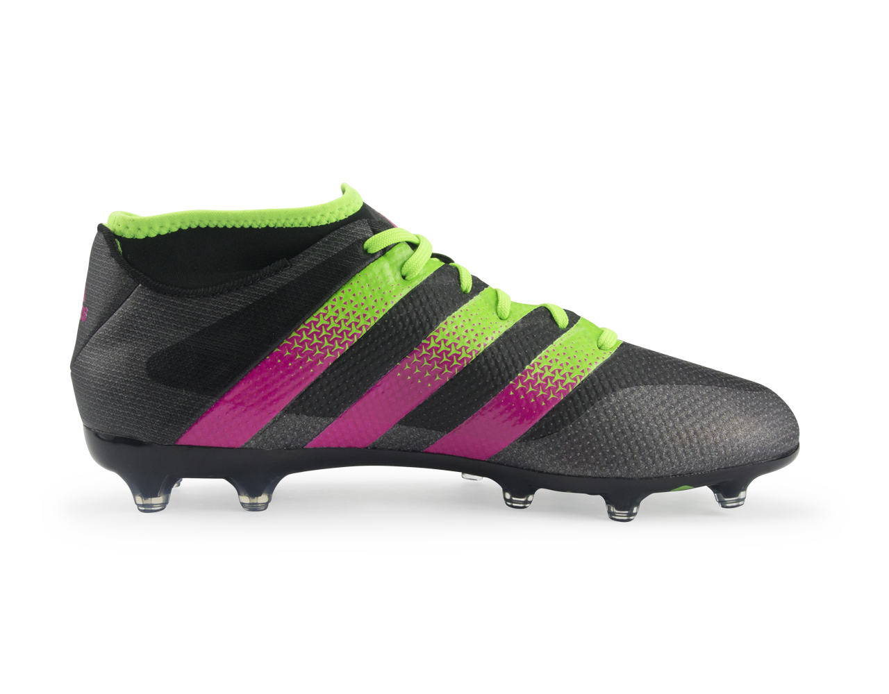 adidas Men's ACE 16.2 PrimeMesh FG/AG Black/Shock Pink/Solar Green