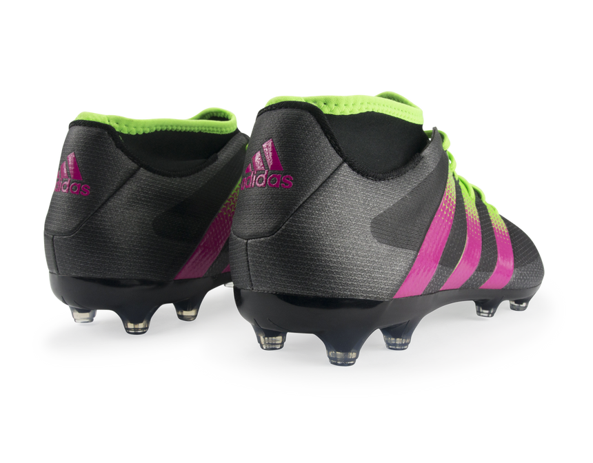 adidas Men's ACE 16.2 PrimeMesh FG/AG Black/Shock Pink/Solar Green