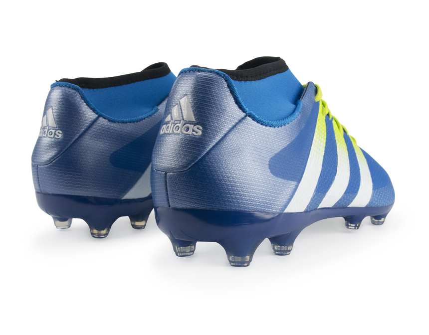 adidas Men's ACE 16.2 Primemesh FG/AG Blue/White/Solar Slime