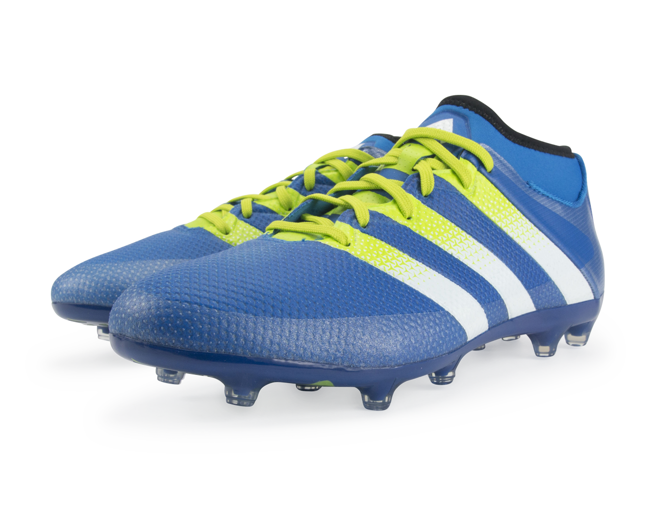 adidas Men's ACE 16.2 Primemesh FG/AG Blue/White/Solar Slime