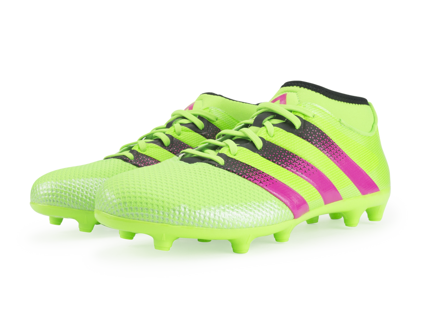 adidas Men's ACE 16.3 Primemesh FG/AG Solar Green/Shock Pink/Black