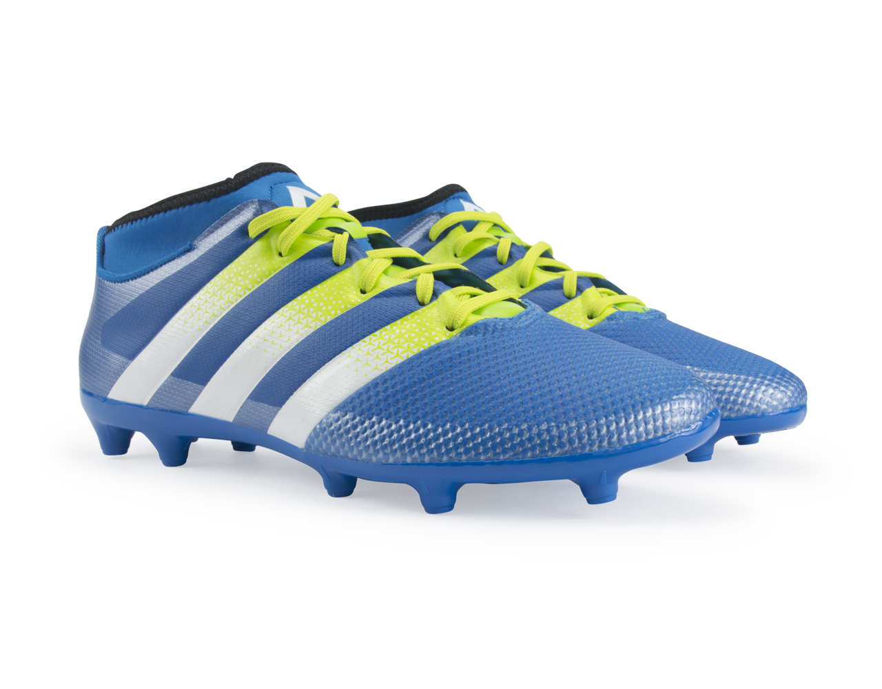 adidas Men's ACE 16.3 Primemesh FG/AG Blue/White/Solar Slime