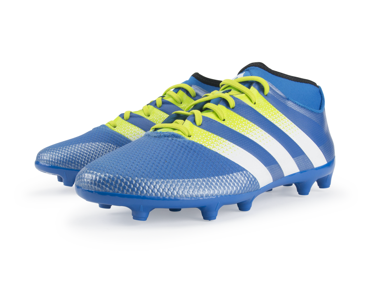 adidas Men's ACE 16.3 Primemesh FG/AG Blue/White/Solar Slime