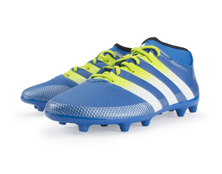 adidas Men's ACE 16.3 Primemesh FG/AG Blue/White/Solar Slime