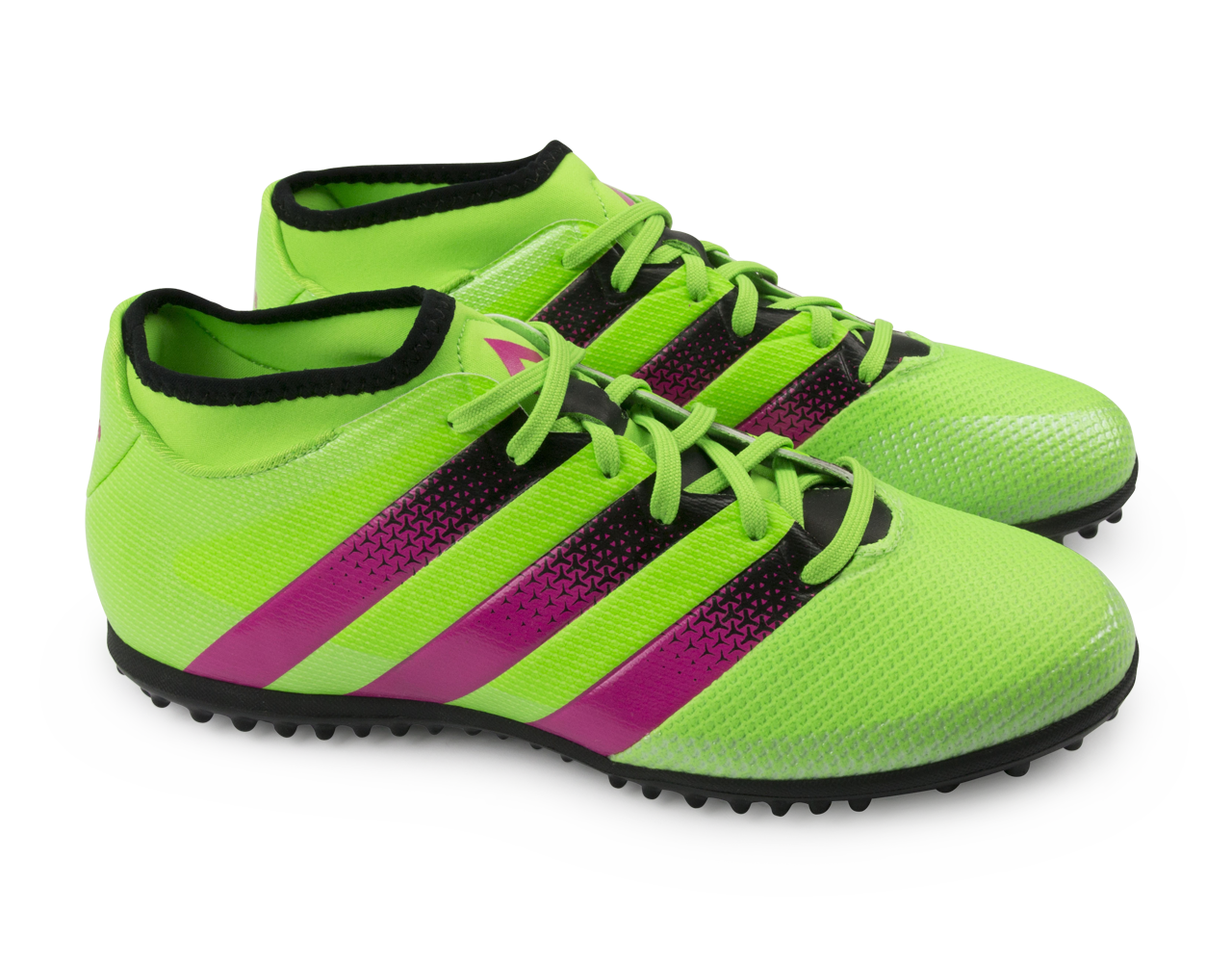 adidas Men's ACE 16.3 Primemesh Turf Soccer Shoes Solar Green/Shock Pink/Black