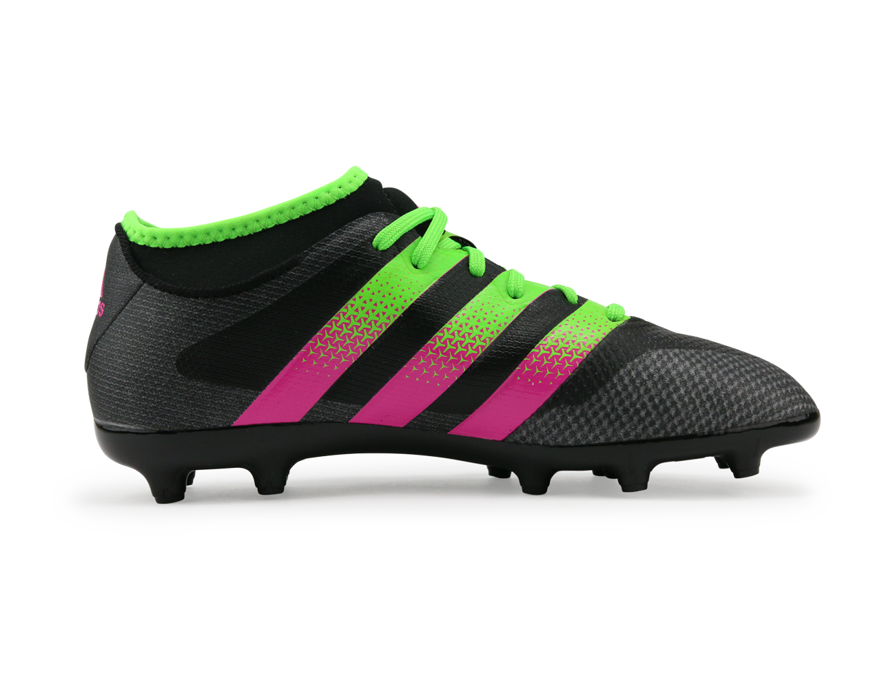 adidas Kids ACE 16.3 Primemesh FG/AG Black/Solar Green/Shock Pink