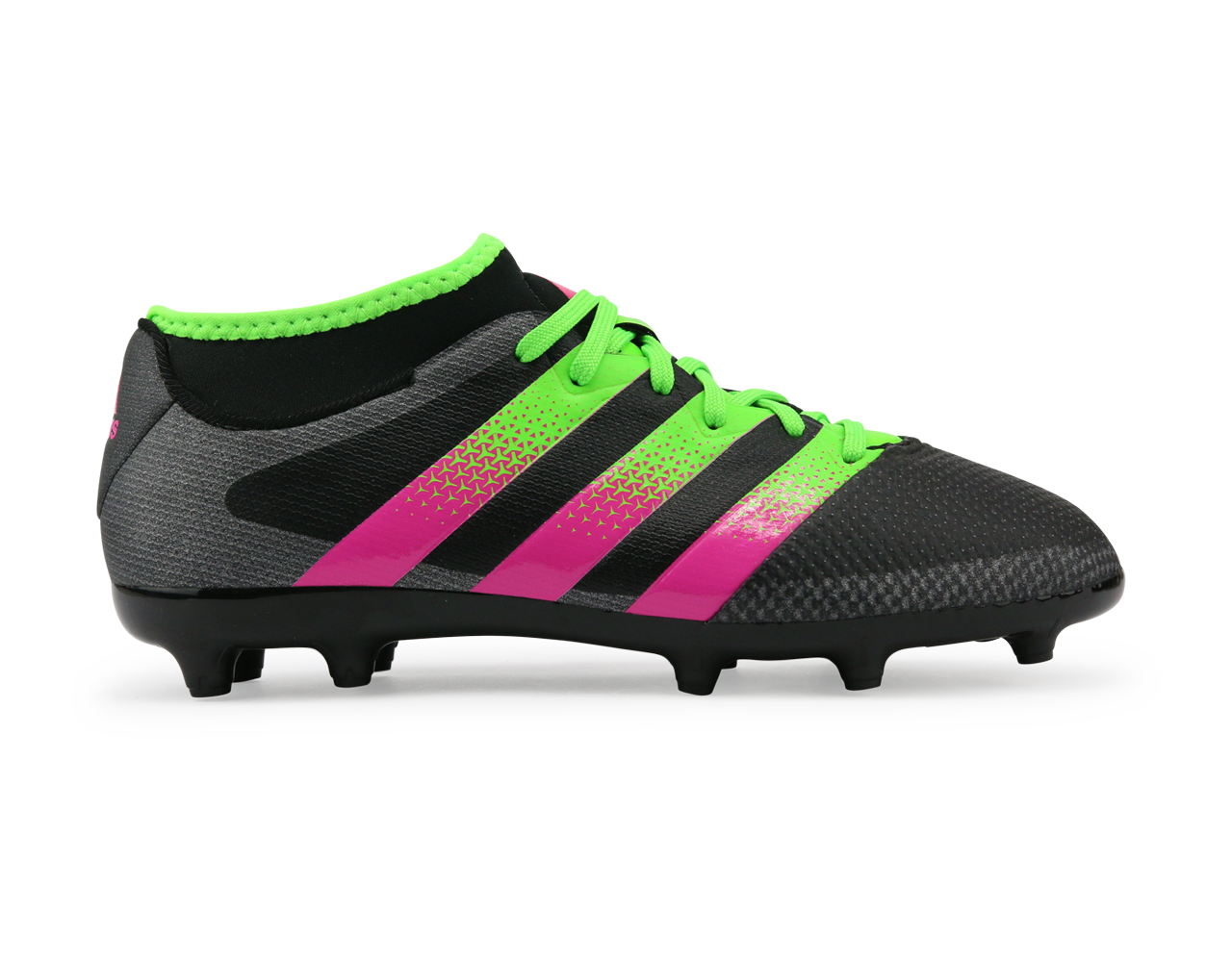 adidas Kids ACE 16.3 Primemesh FG/AG Black/Solar Green/Shock Pink