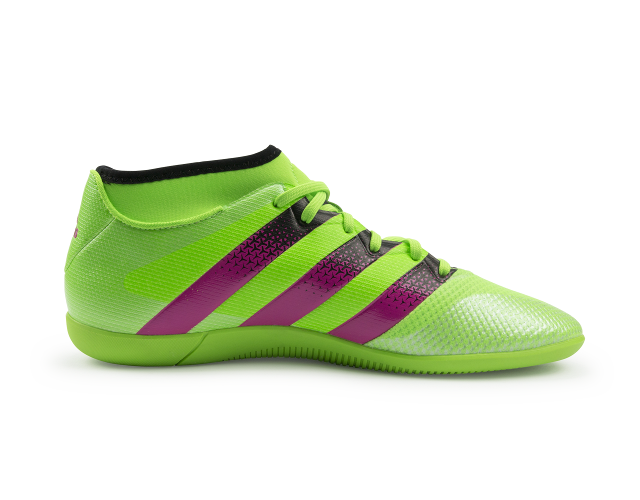 adidas Men's ACE 16.3 Primemesh Indoor Soccer Shoes Solar Green/Shock Pink/Black