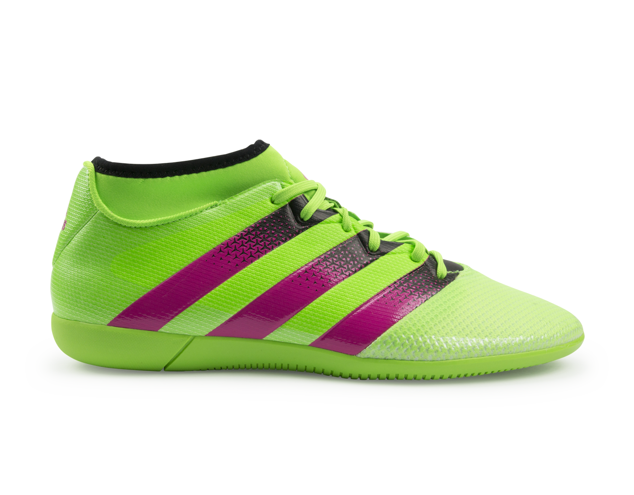 adidas Men's ACE 16.3 Primemesh Indoor Soccer Shoes Solar Green/Shock Pink/Black