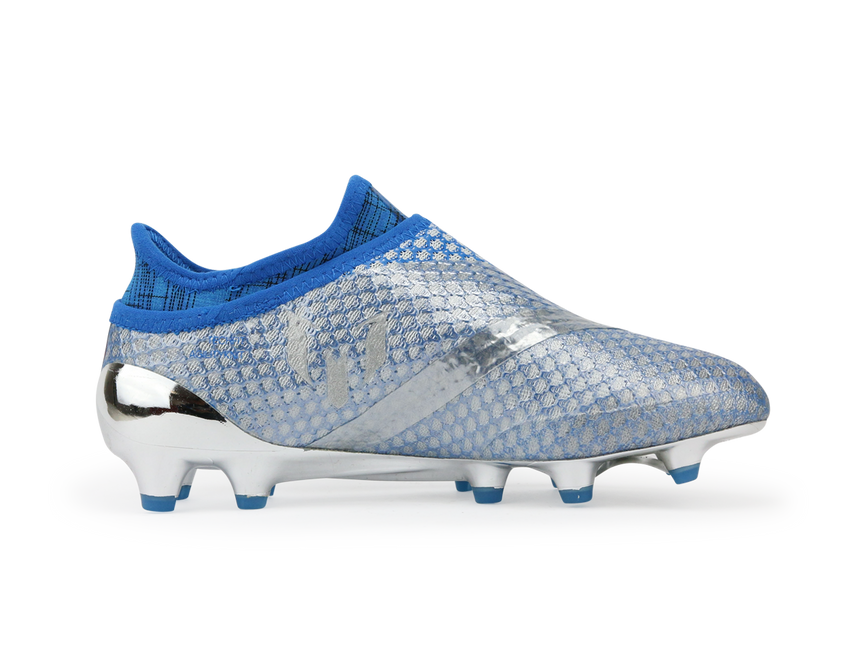 adidas Kids Messi 16+ Pureagility FG Silver Metalic/Core Black/Sho Blue