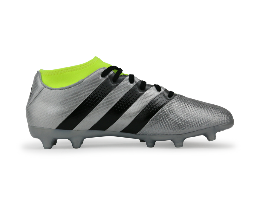 adidas Men's ACE 16.3 Primemesh FG/AG Silver Metalic/Core Black/Solar Yellow