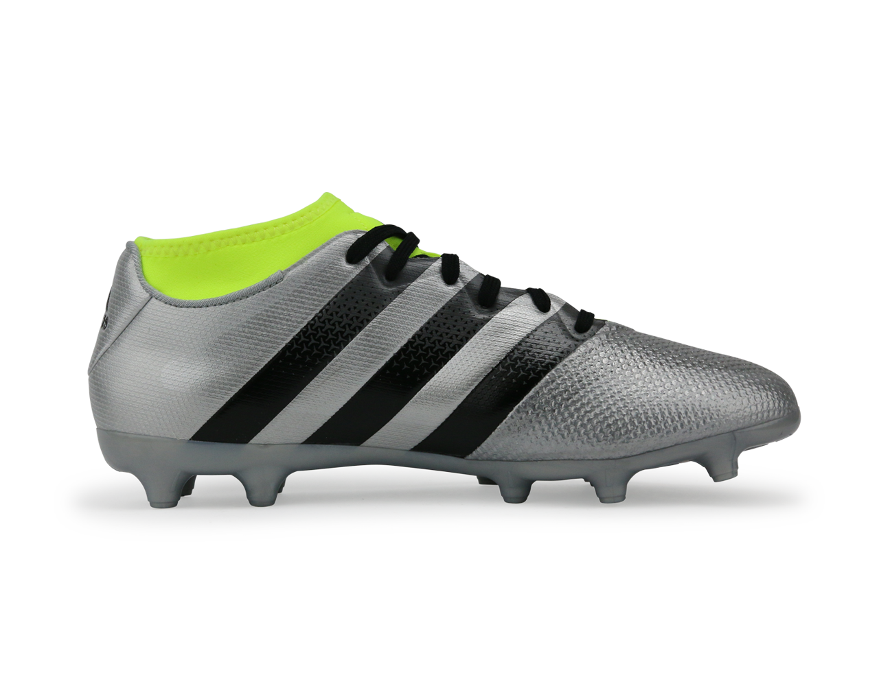 adidas Men's ACE 16.3 Primemesh FG/AG Silver Metalic/Core Black/Solar Yellow