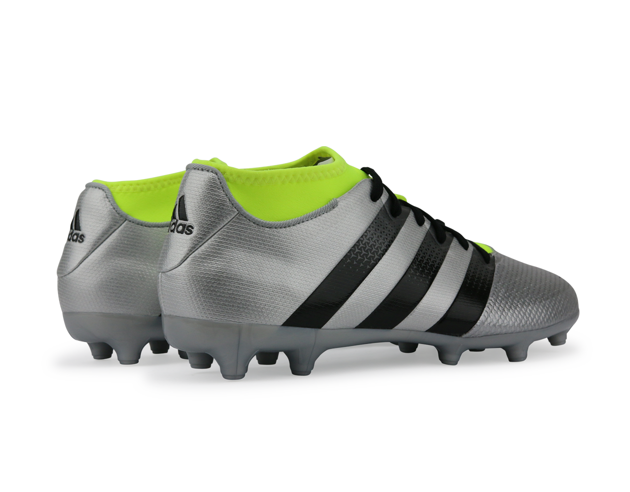 adidas Men's ACE 16.3 Primemesh FG/AG Silver Metalic/Core Black/Solar Yellow