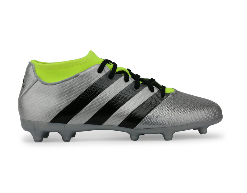 adidas Men's ACE 16.3 Primemesh FG/AG Silver Metalic/Core Black/Solar Yellow