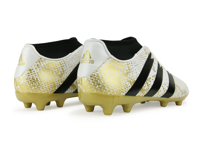 adidas Men's ACE 16.3 Primemesh FG/AG White/Core Black/Gold Metalic