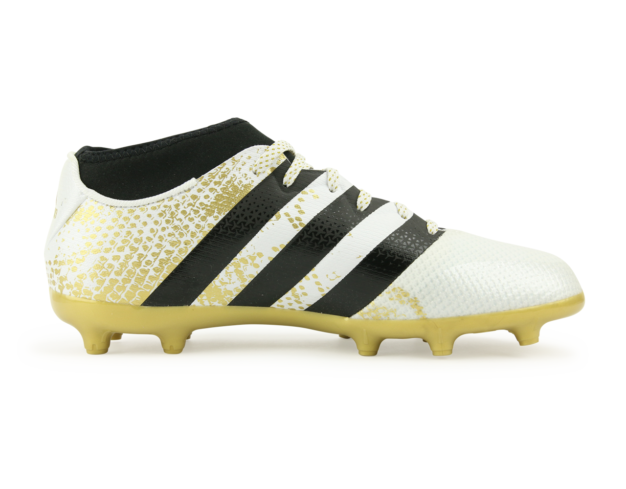 adidas Kids ACE 16.3 Primemesh FG/AG White/Core Black/Gold Metalic