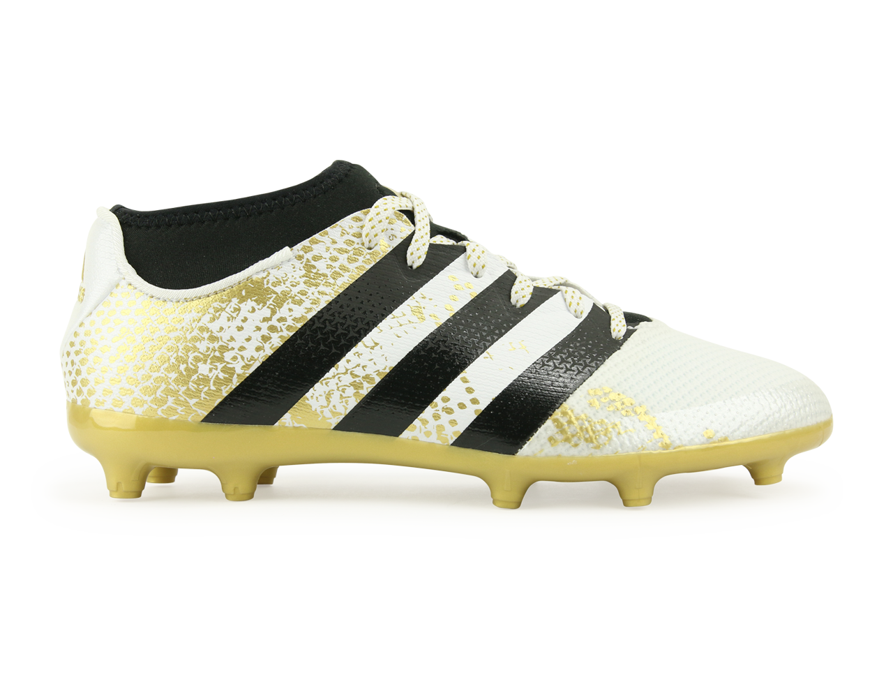 adidas Kids ACE 16.3 Primemesh FG/AG White/Core Black/Gold Metalic