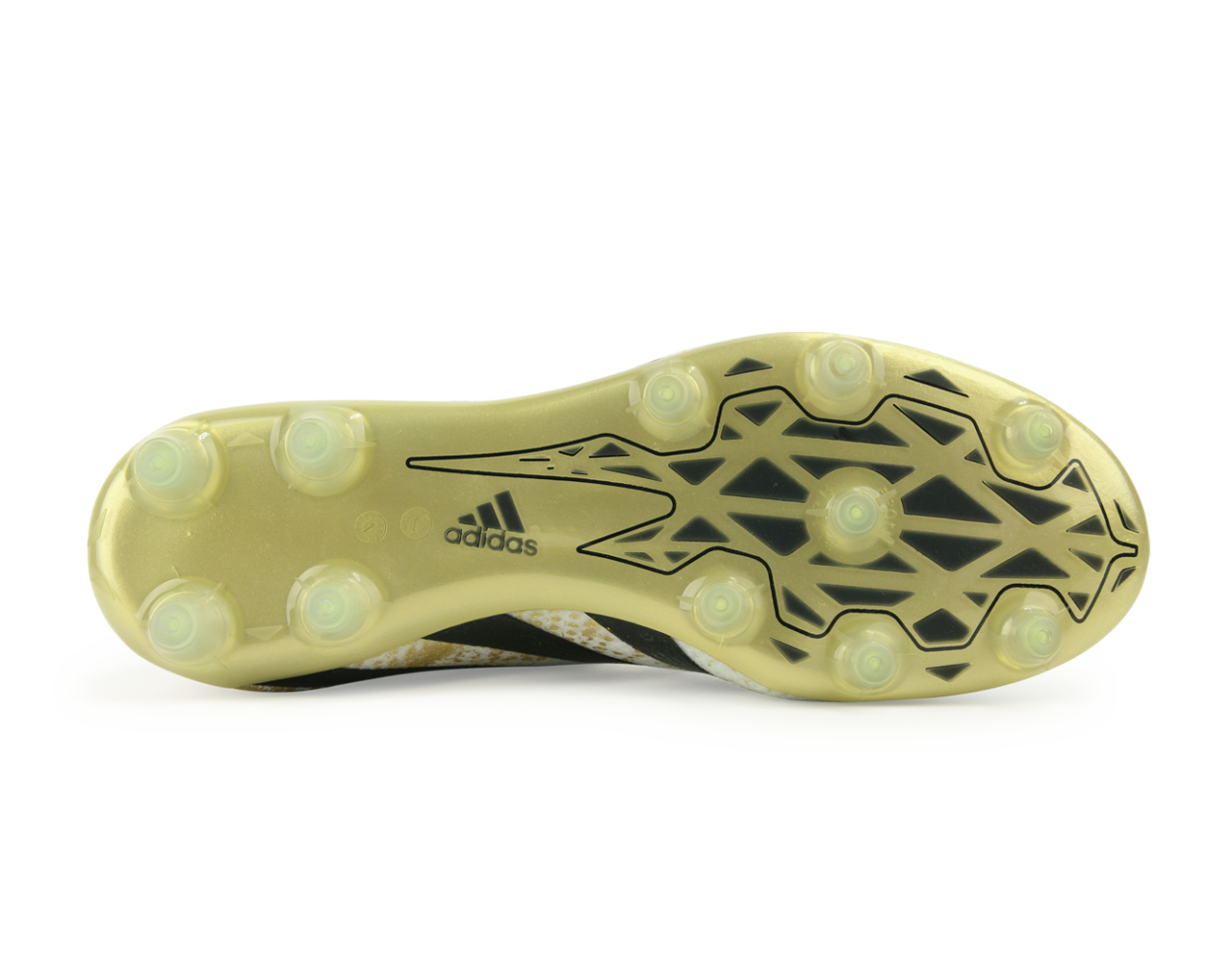 adidas Men's ACE 16.2 Primemesh FG/AG White/Core Black/Gold Metalic