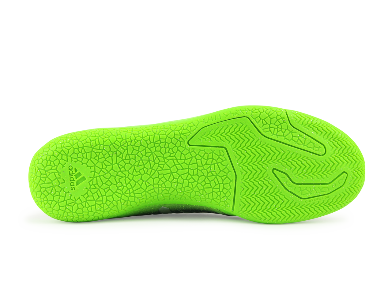 adidas Men's Messi 16.3 Indoor Soccer Shoes Dark Grey/Silver Metalic/Solar Green