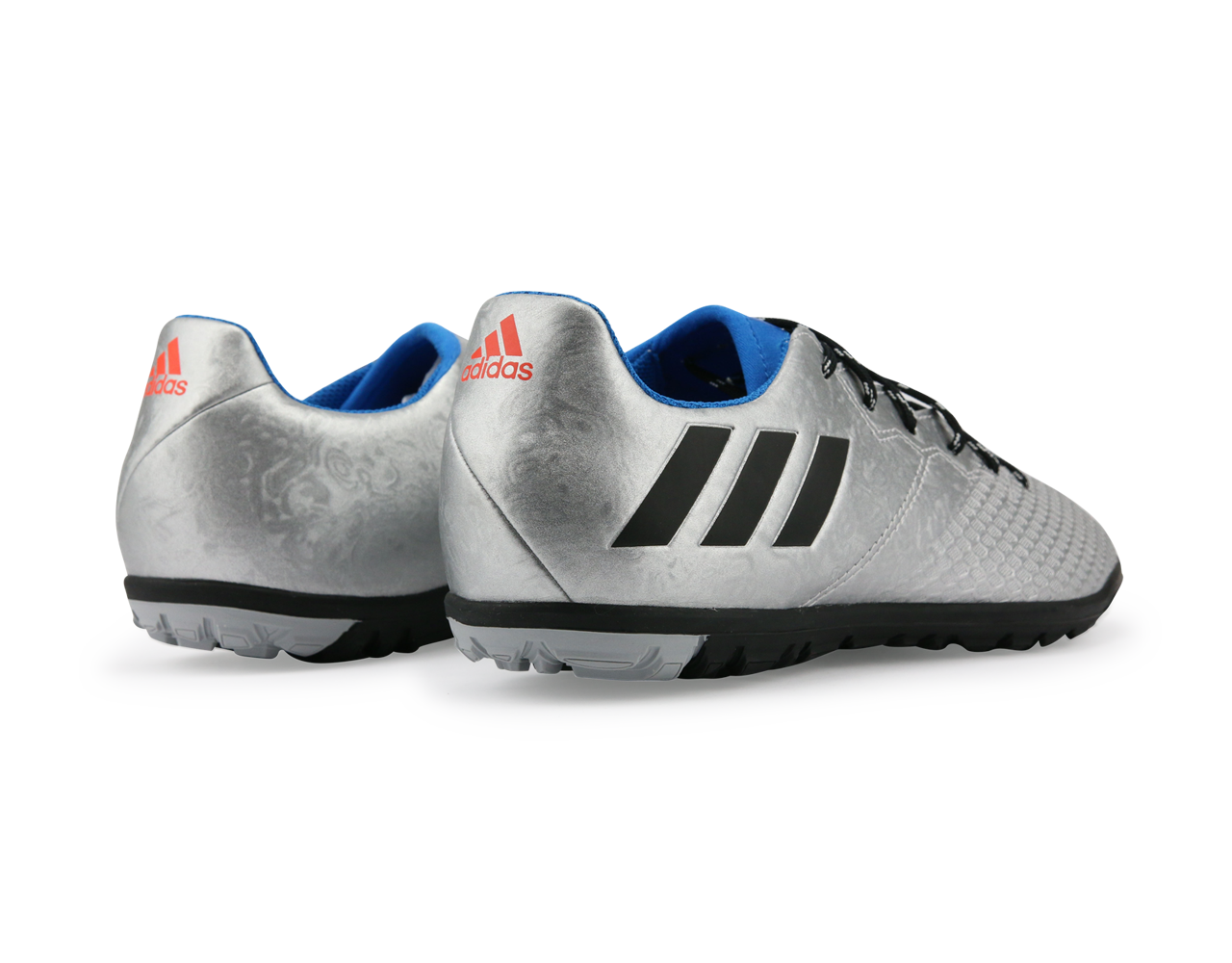 adidas Kids Messi 16.3 Turf Soccer Shoes Silver Metalic/Core Black/Sho Blue