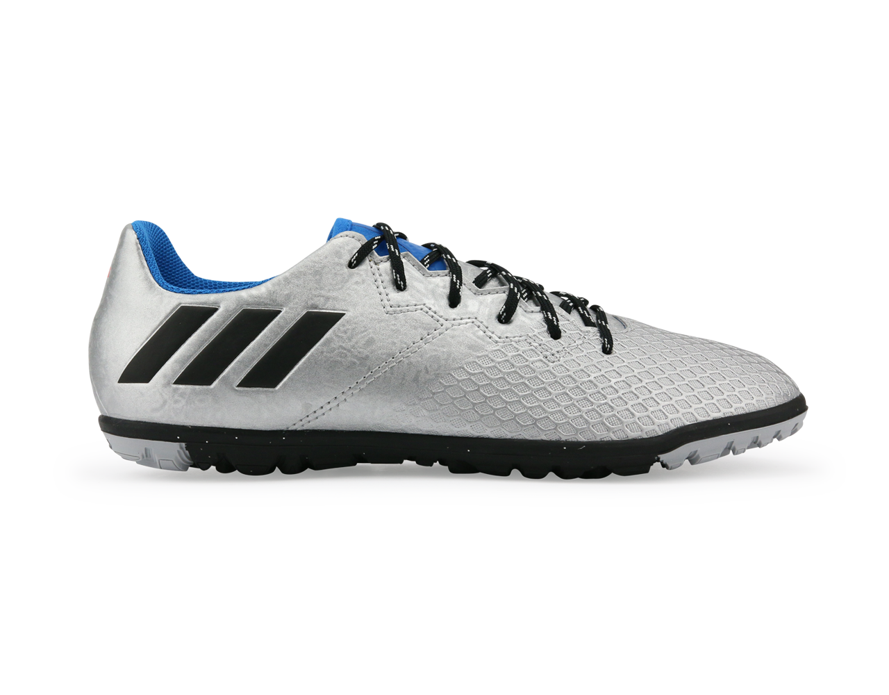 adidas Kids Messi 16.3 Turf Soccer Shoes Silver Metalic/Core Black/Sho Blue