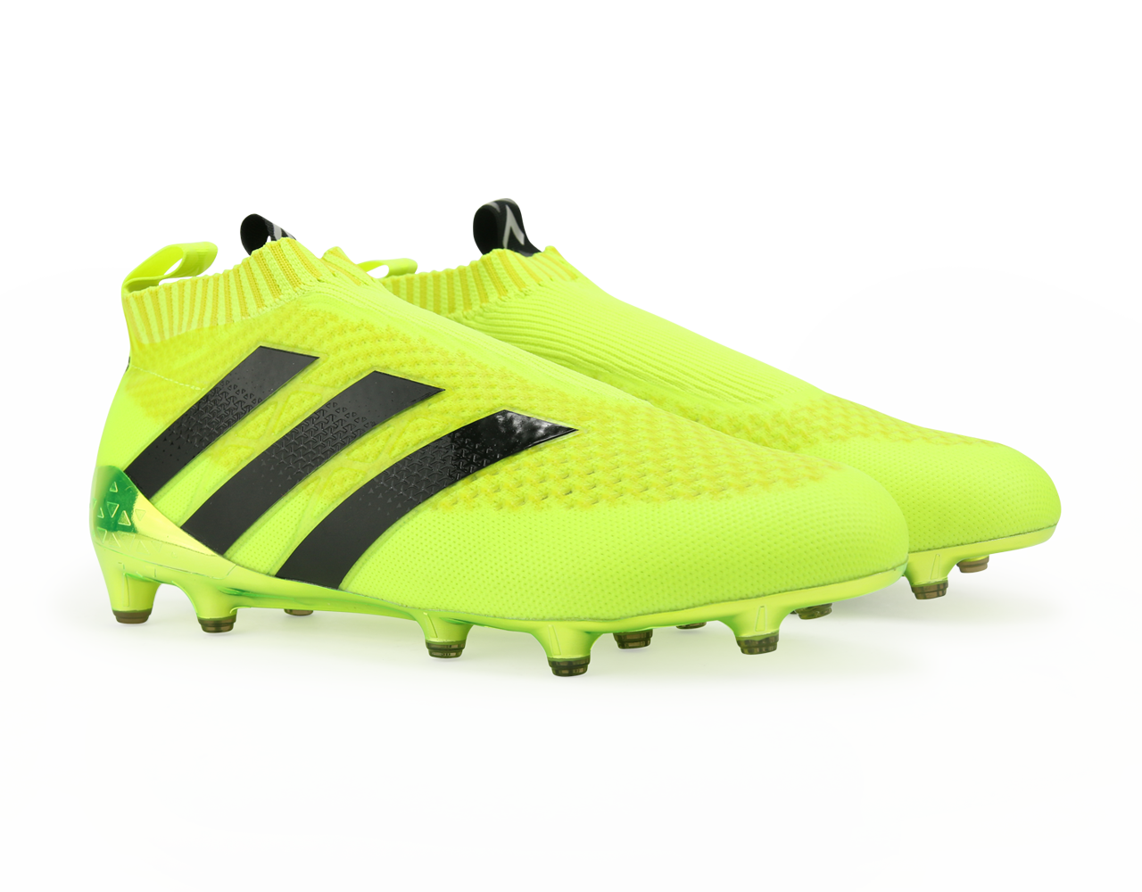 adidas Men's ACE 16+ PURECONTROL PrimeKnit FG Solar Yellow/Core Black/Silver Metallic