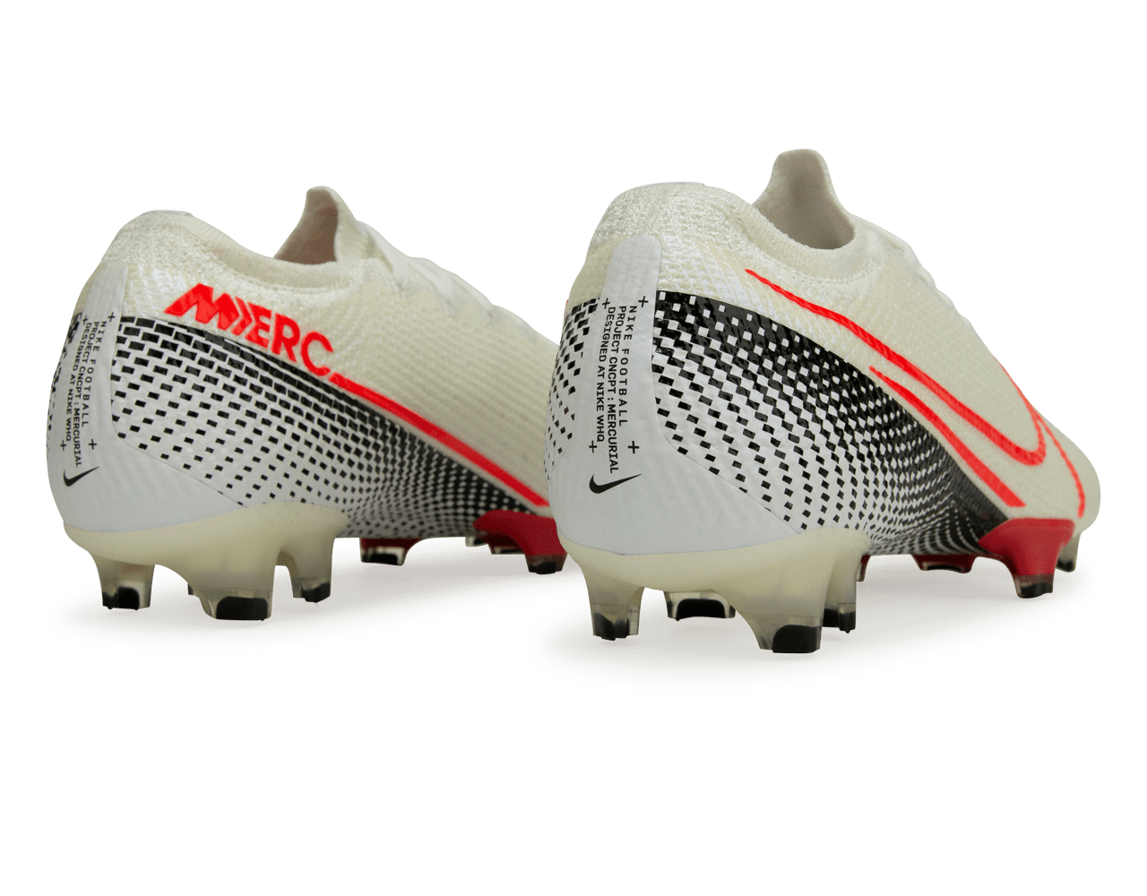 Nike Men's Mercurial Vapor 13 Elite FG White/Crimson Rear