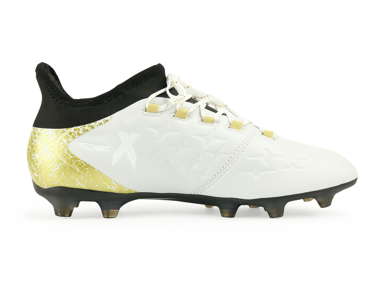 adidas Men's X 16.2 FG/AG White/Core Black/Gold Metalic