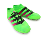 adidas Men's ACE 16.1 Primeknit FG/AG Solar Green/Shock Pink/Black