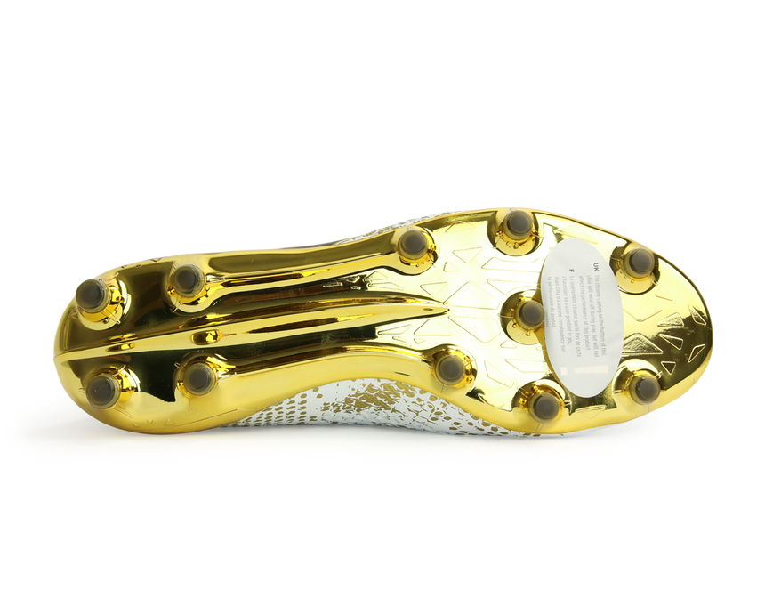adidas Men's ACE 16+ PURECONTROL FG White/Core Black/Gold Metalic