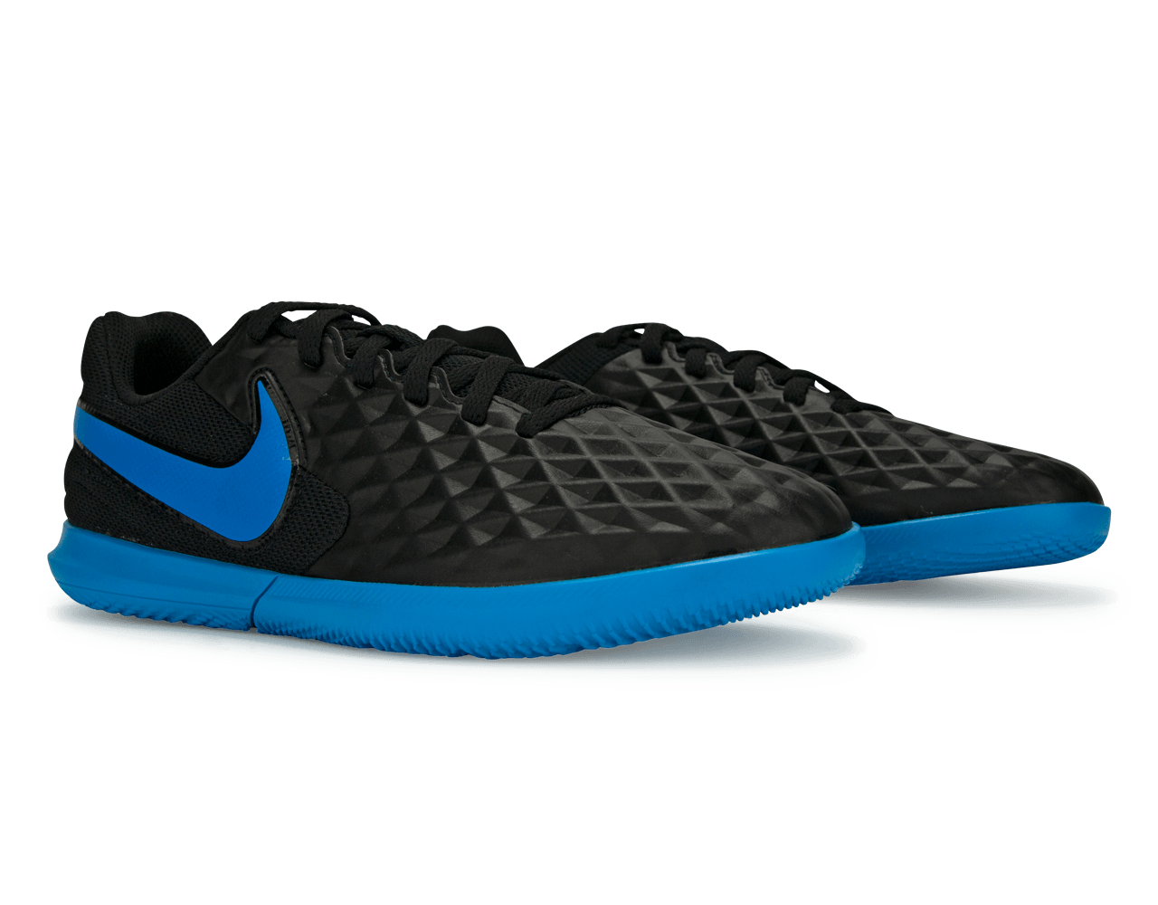 Nike Kids Legend 8 Club Indoor Soccer Shoes Black/Blue Hero