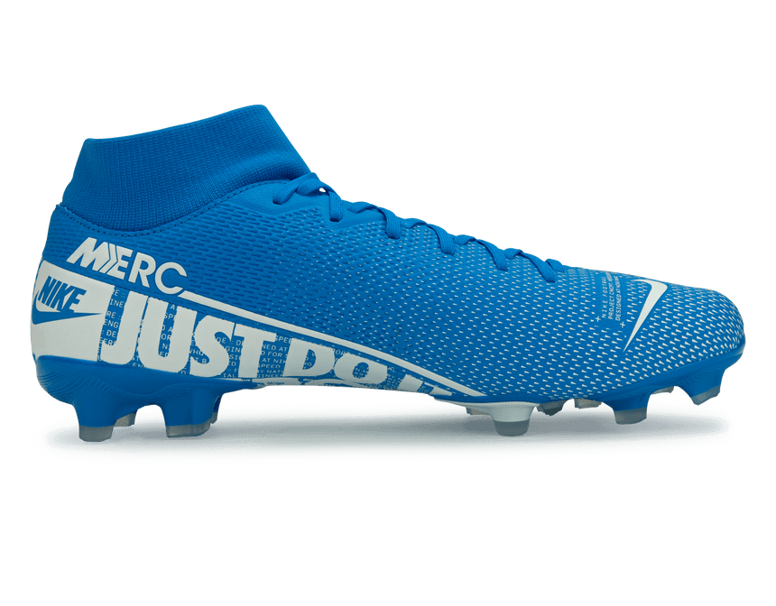 Nike Men's Mercurial Superfly 7 Academy FG/MG Blue Hero/White