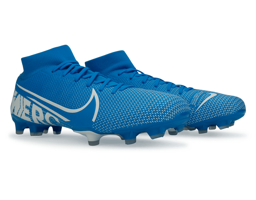 Nike Men's Mercurial Superfly 7 Academy FG/MG Blue Hero/White
