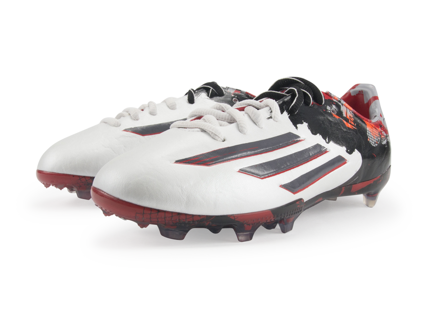 adidas Kids Messi F50 FG Running White/Sharp Grey/Light Scarlet