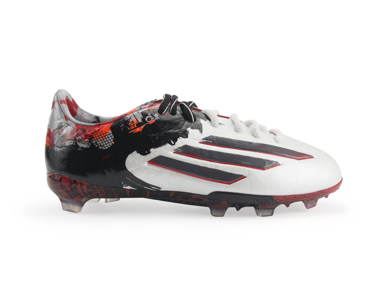 adidas Kids Messi F50 FG Running White/Sharp Grey/Light Scarlet