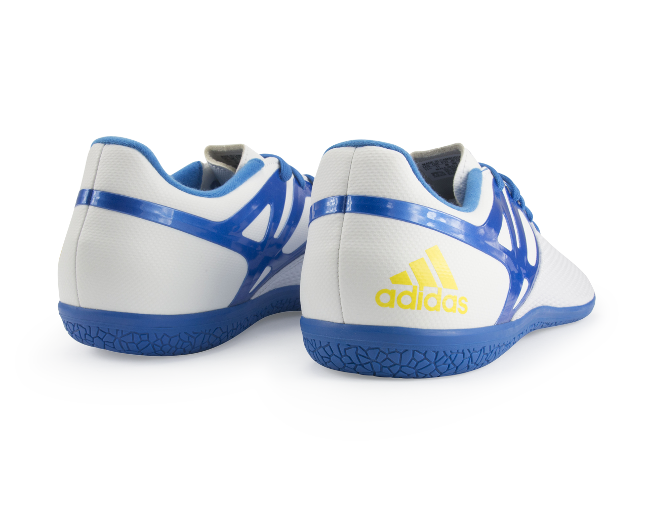 adidas Men's Messi 15.3 Indoor Soccer Shoes White/Prime Blue/Black