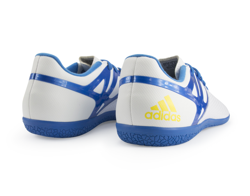 adidas Men's Messi 15.3 Indoor Soccer Shoes White/Prime Blue/Black