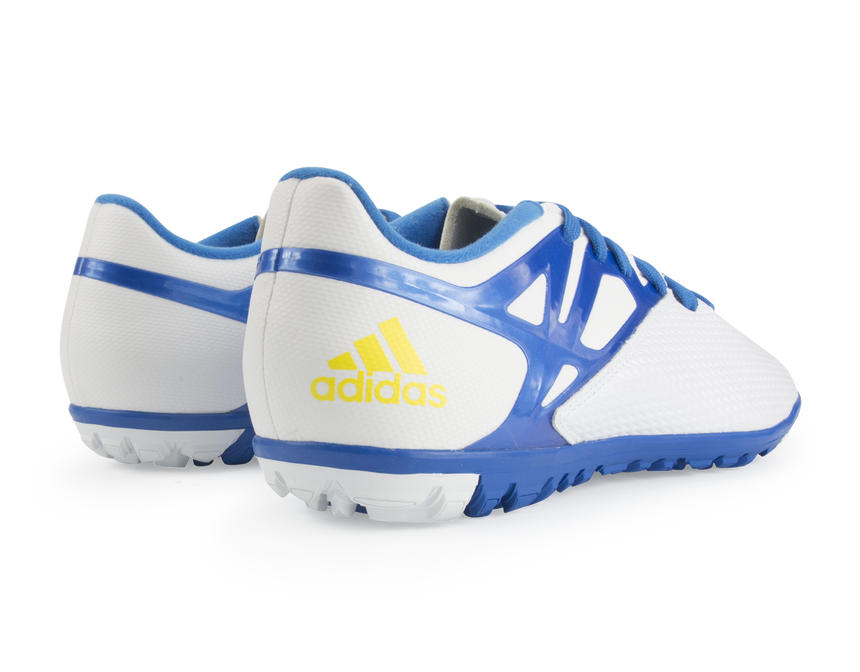 adidas Men's Messi 10.3 Turf Soccer Shoes White/Prime Blue/Black