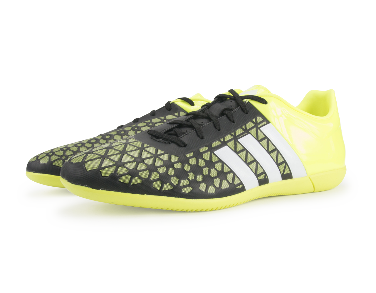adidas Men's ACE 15.3 Indoor Soccer Shoes Solar Yellow/Solar Yellow/Black
